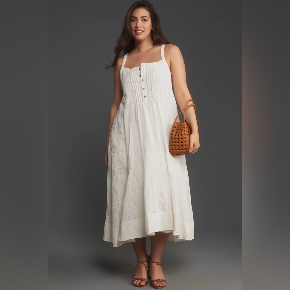 NWT Pilcro Sleeveless Patchwork Midi Dress